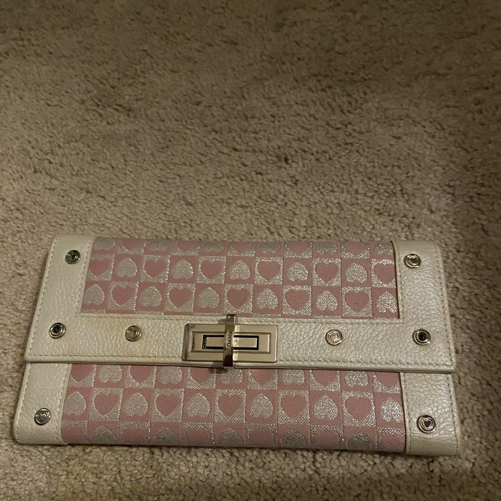 DKNY Pink heart wallet